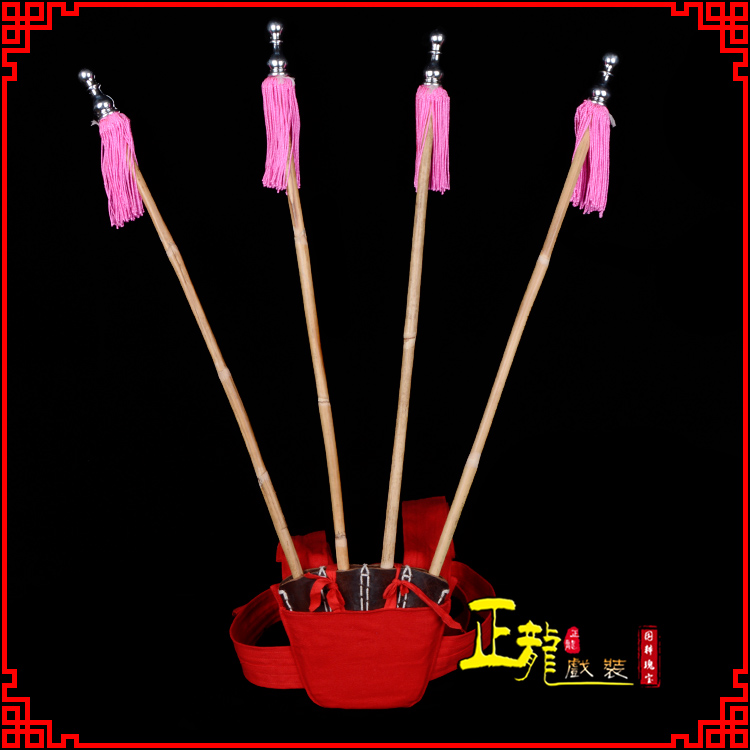 慈利戏装戏曲用品靠旗男女大靠 靠板 正宗牛皮旗杆旗架