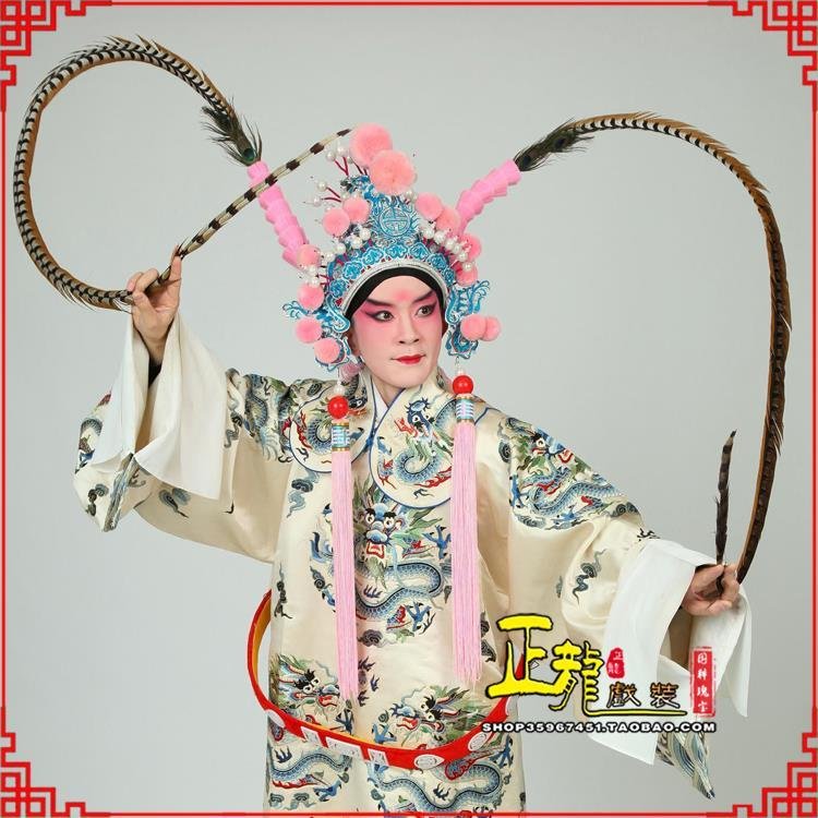 慈利京剧戏曲道具用品舞台演出精品羽毛雉鸡毛 翎子