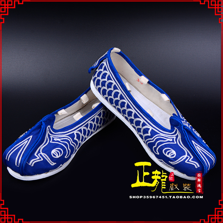 慈利戏鞋舞台演出鞋水路英雄三义斋布底鱼鳞洒