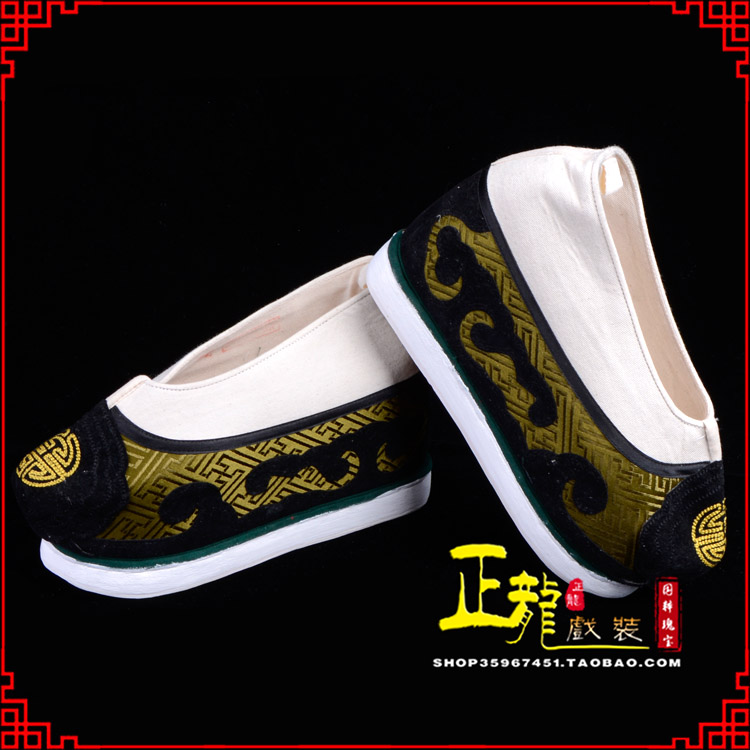 慈利戏鞋方口鞋老生鞋老旦鞋三义斋纸底内高福字履