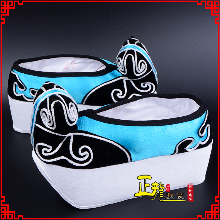 慈利京越剧黄梅戏古装男书生小生鞋云头鞋戏曲鞋云履 云头鞋