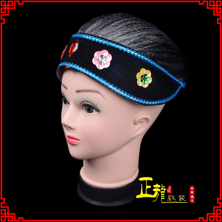 慈利老旦媒婆穷老太婆假发套 老旦头套