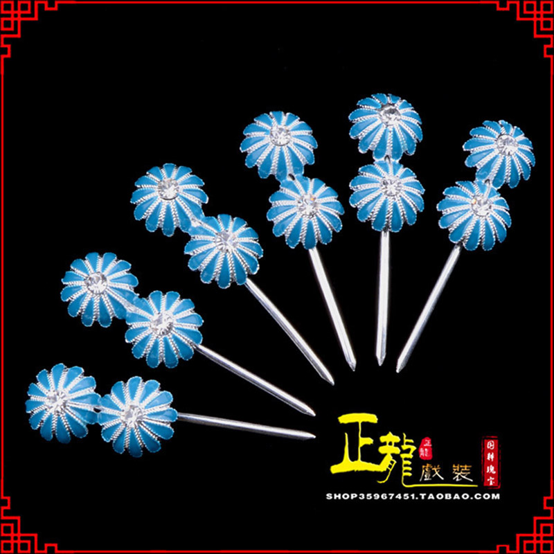 慈利头面泡子旦角化妆头饰 仿点绸泡子