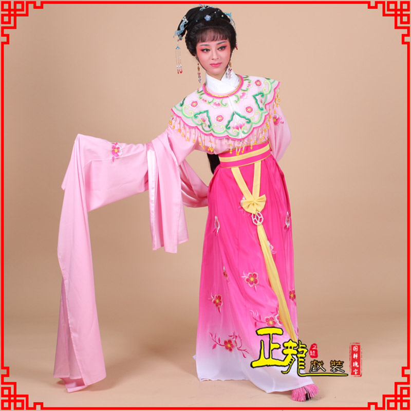 慈利水袖青衣练功花旦服 梅花古装衣